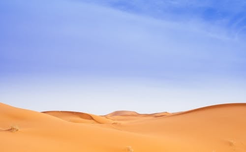 Desert Under Blue Sky