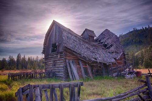 Free stock photo of barn, sun rise