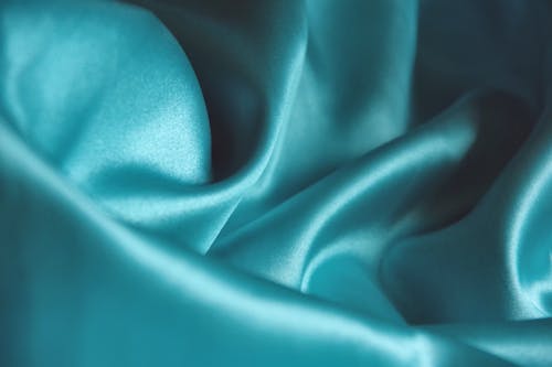 Blue Textile in Close Up Photography