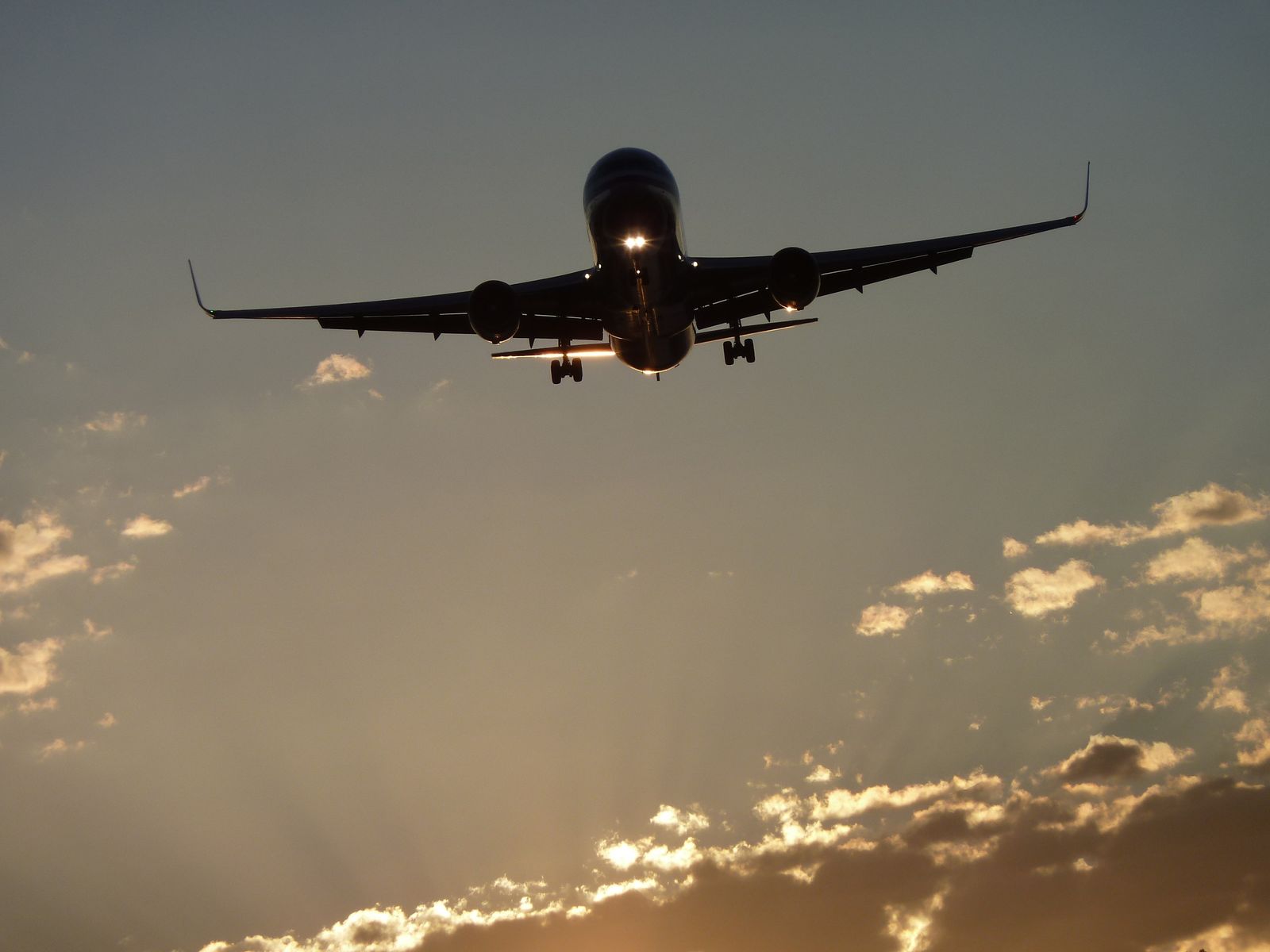 Khushi Airways aircraft in the sky