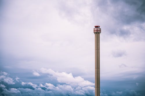 White Clouds Over A Tower
