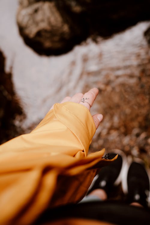 Person In Yellow Leather Jacket 