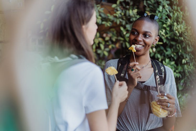 Women Talking Eating Out