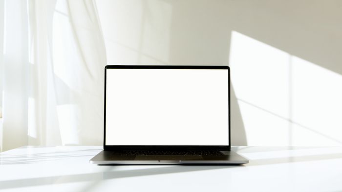 Website UI kit on laptop screen
