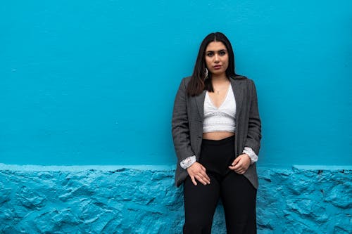 Woman Leaning on a Wall