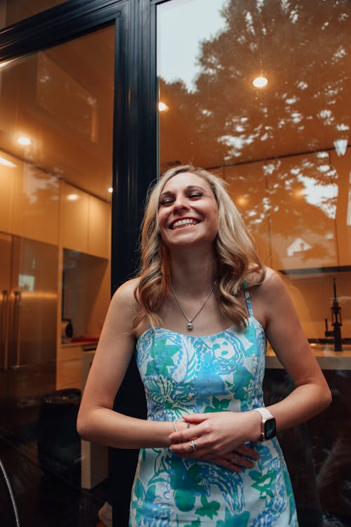Free Happy woman with hands on waist Stock Photo