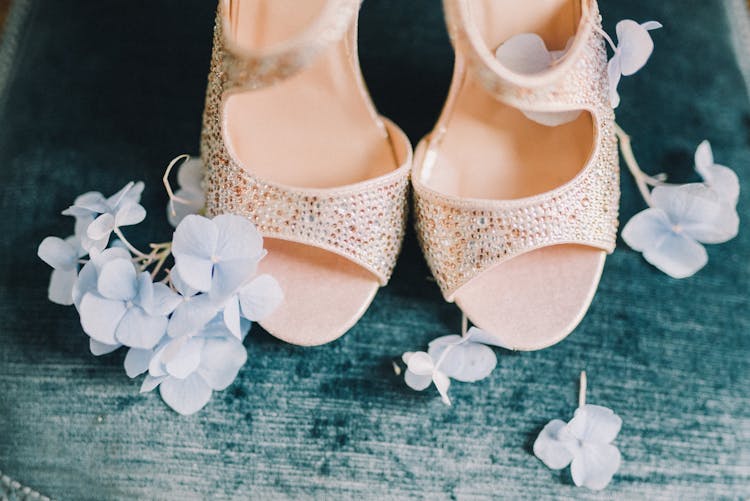 Elegant Summer Shoes And Flowers 