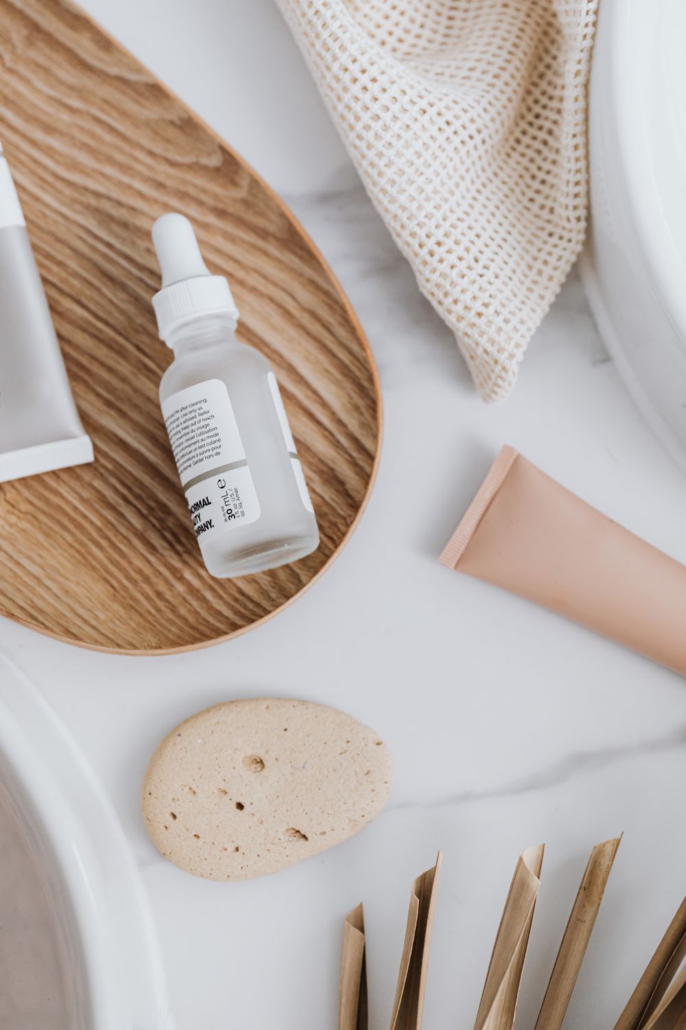 Flat lay of natural care products — photo by kaboompics on Pexels