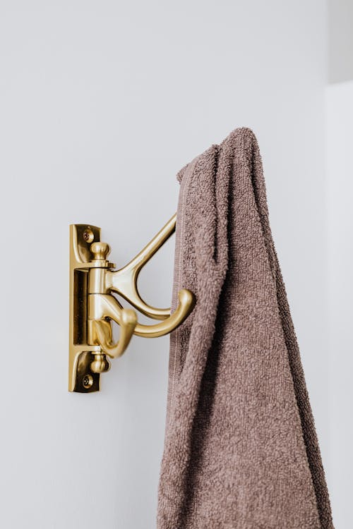 Free Towel on Hanger Stock Photo