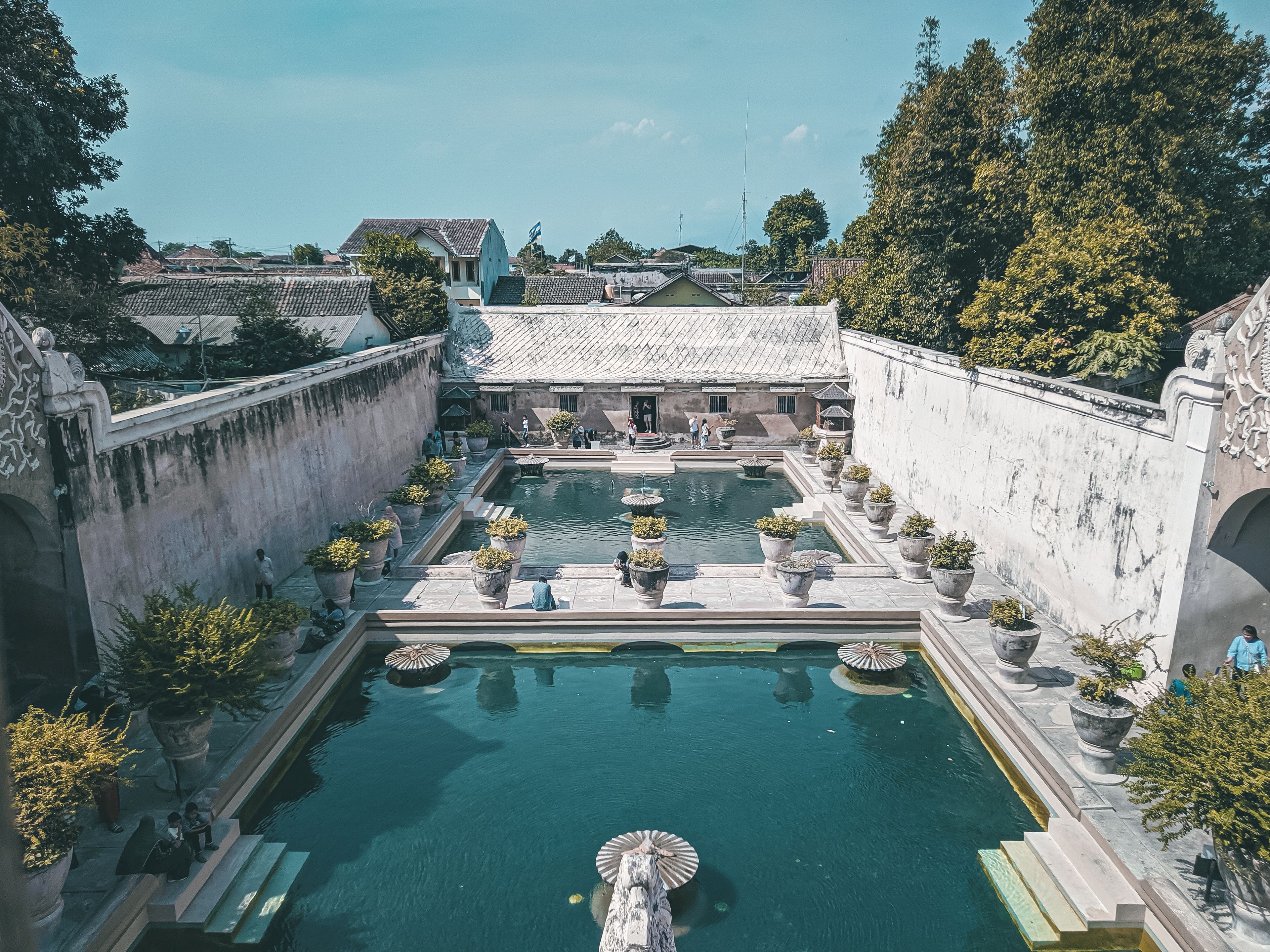 Yogyakarta kraton palace courtyard