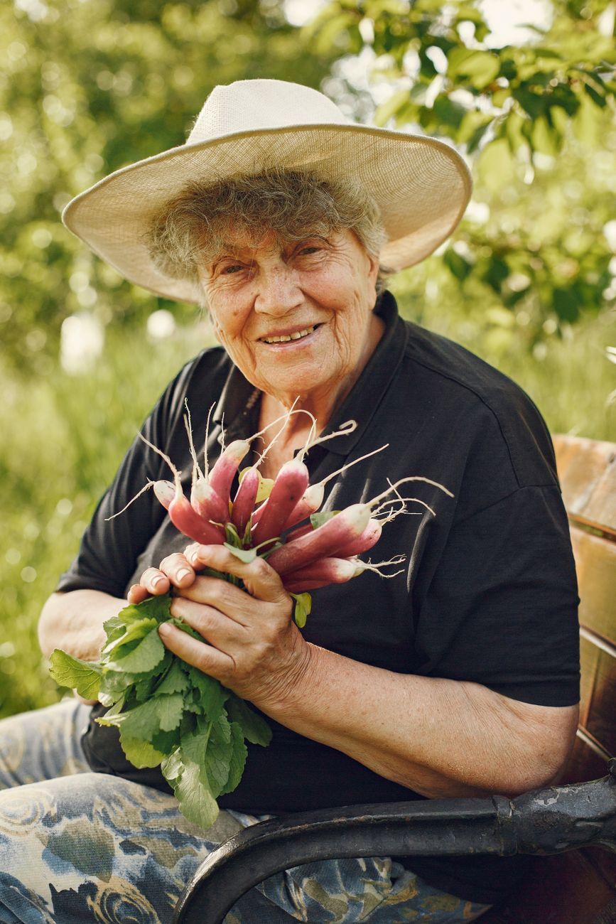 portrait of smiling gardener