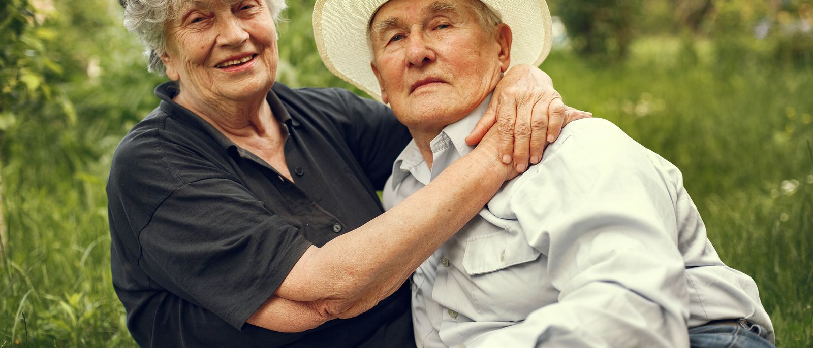 An older adult patient in a clinical setting