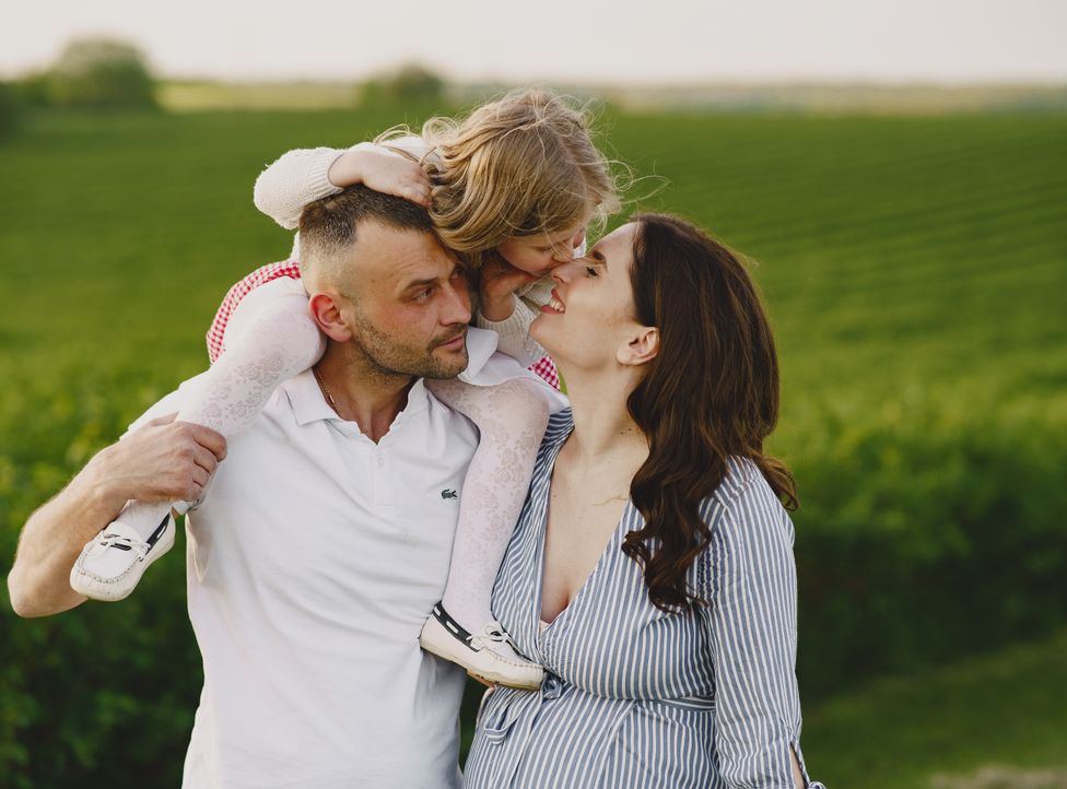 couple using dating app on smartphone