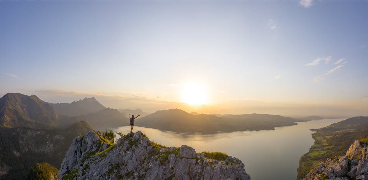 Free stock photo of attersee, austria, climbing