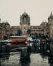 Vehicles Passing by the Chhatrapati Shivaji Terminus