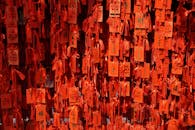 Red Chinese Prayer Charms