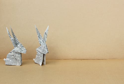 Foto stok gratis kelinci, kertas, origami