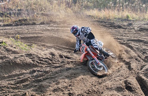 Gratis lagerfoto af fart, jord, motocross