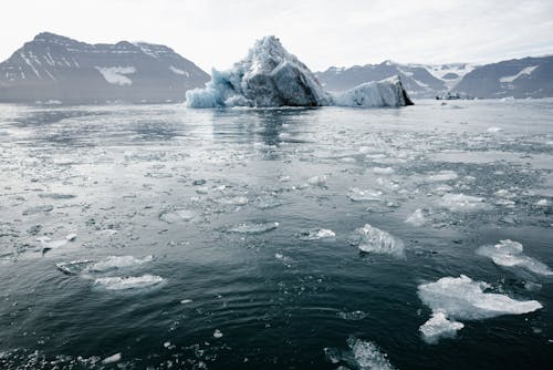 Darmowe zdjęcie z galerii z antarktyda, globalne ocieplenie, góra lodowa