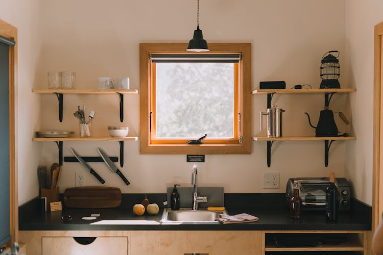 Kitchen With A Window By The Sink