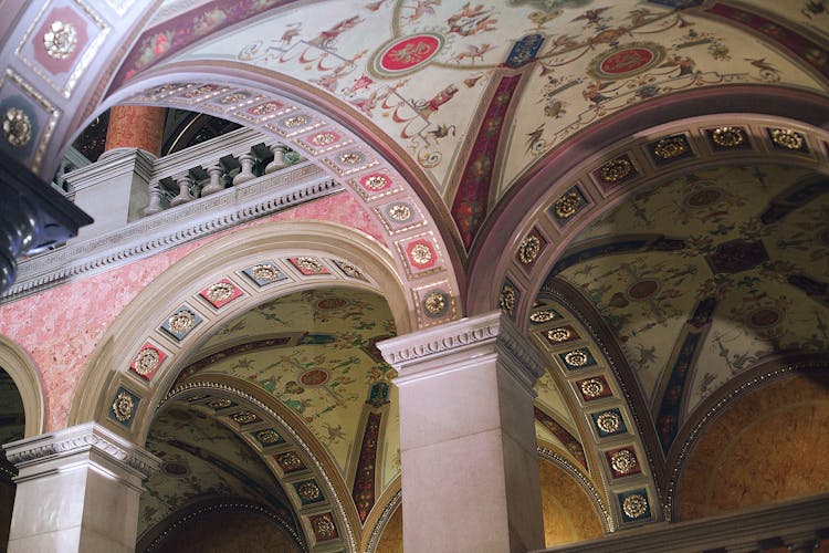 Interior Of Ornamental Palace In City