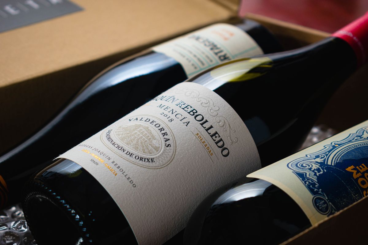 Selección de botellas de vino para BoxPremier