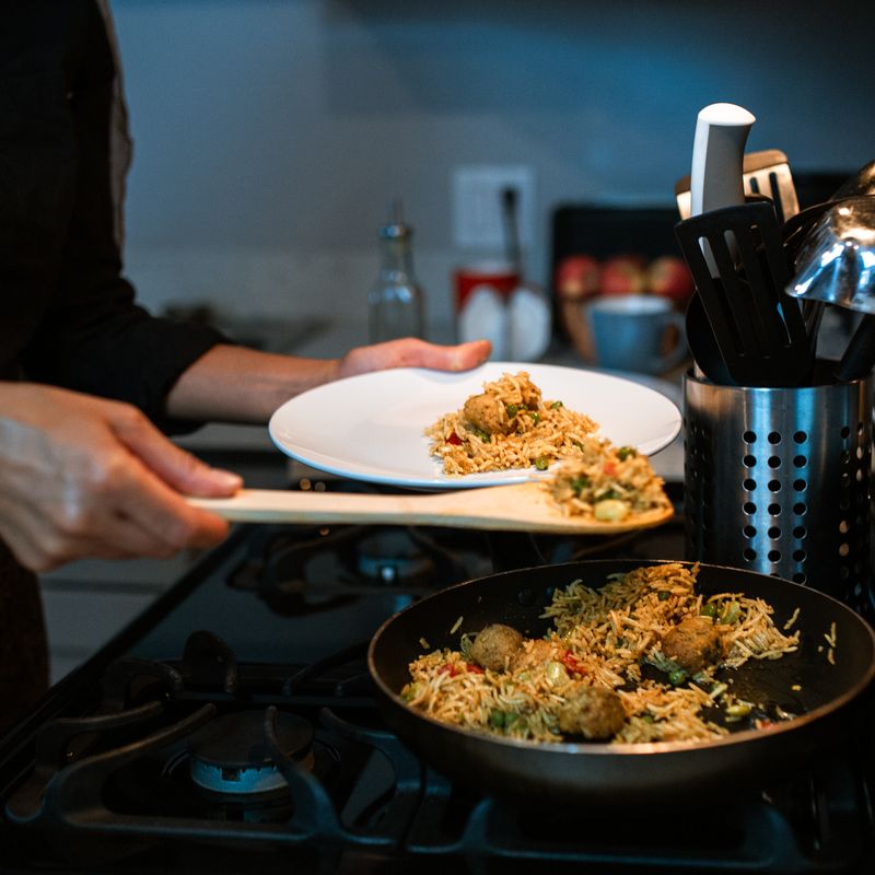 Pan-Fried Zucchini and Sumac White Rice