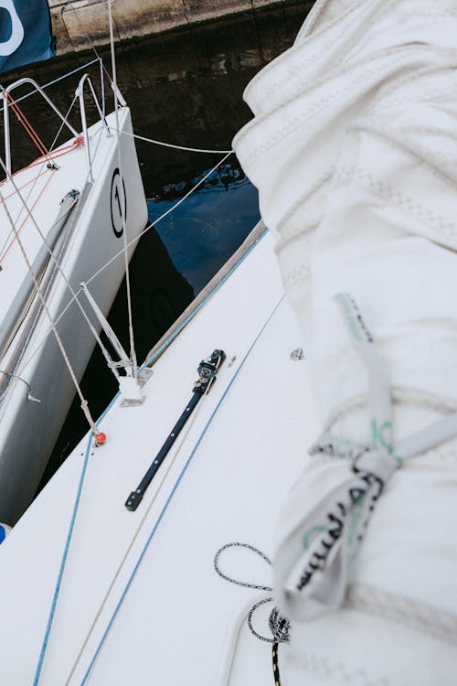 White and Blue Boat on Blue Sea