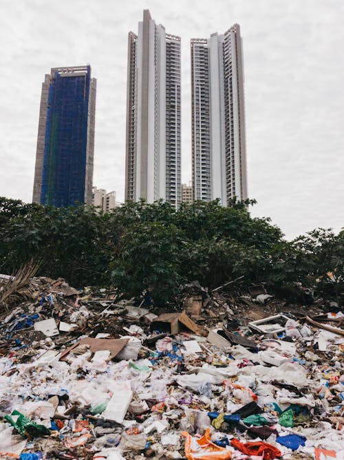 Dumpsite near High Rise Buildings