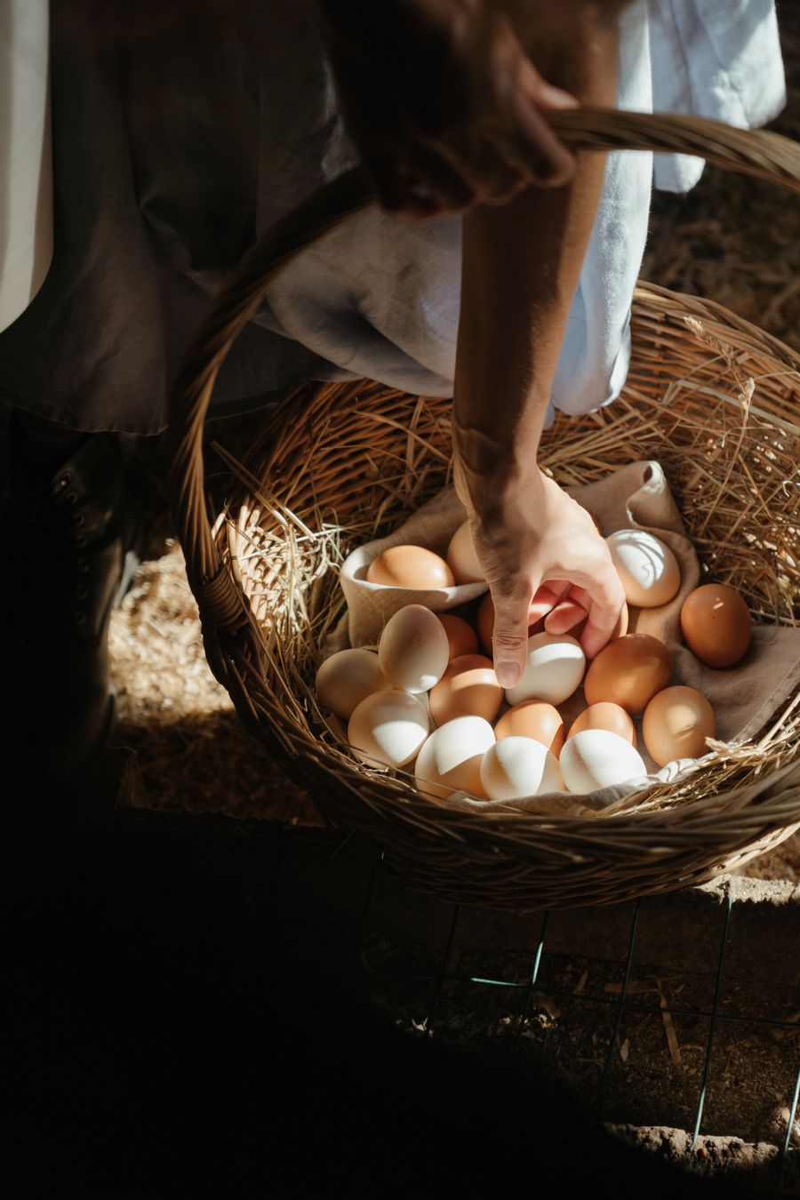 Produits frais prêts à être vendus sur Ferme Express