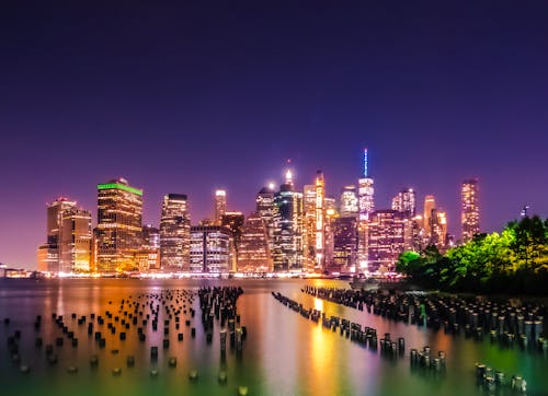 City Buildings at Night