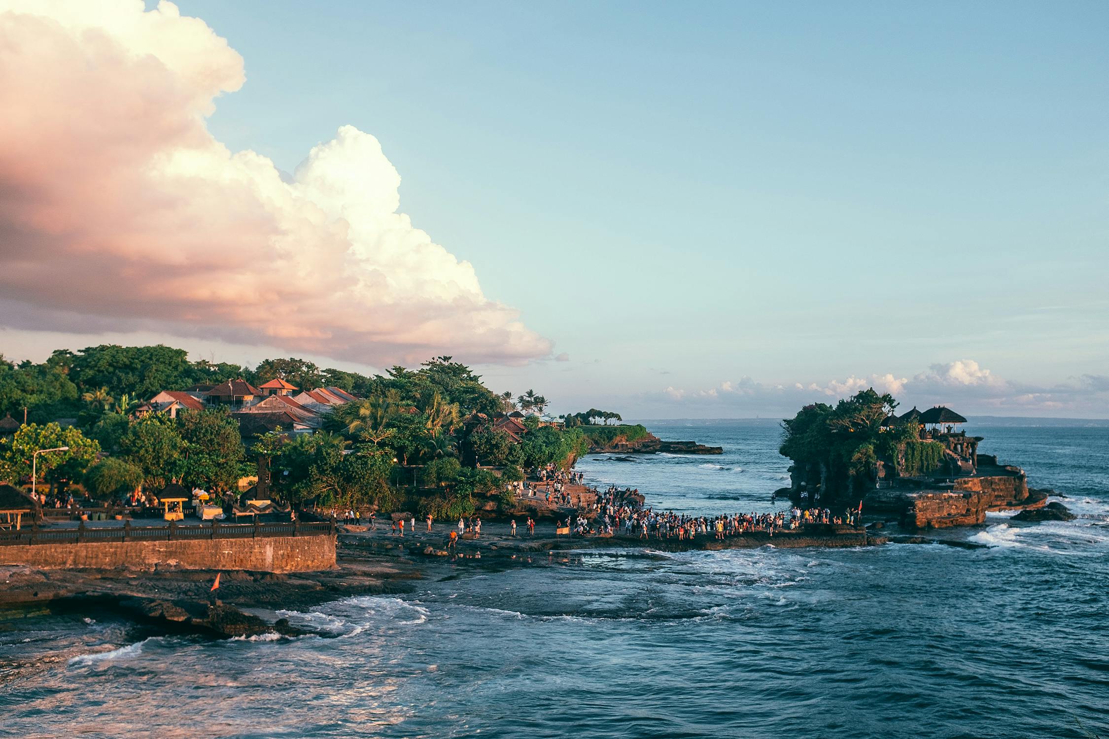 Tanah Lot Temple at Sunset