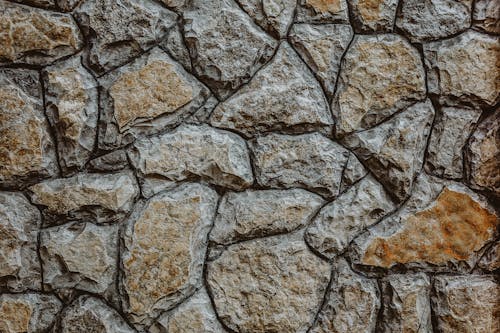 Free Stone background with boulders of various forms Stock Photo