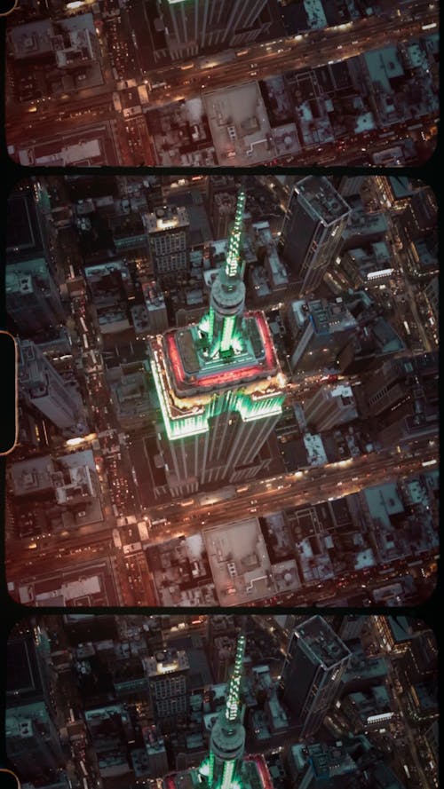 Free stock photo of aerial photo, empire state building, helicopter