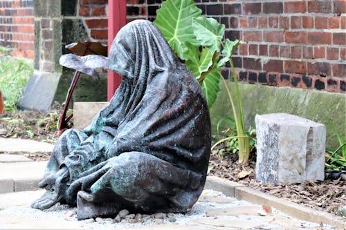 Free stock photo of beggar, begging, bronze