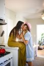 Romantic Couple kissing each other