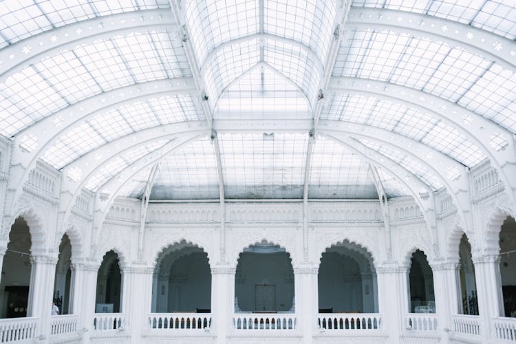 Arched Structure With Massive Glass Ceiling