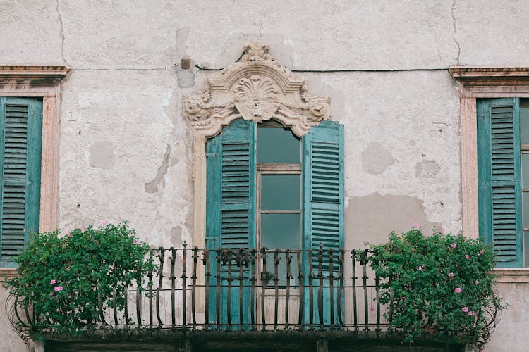 Old Residential Building With Balcony