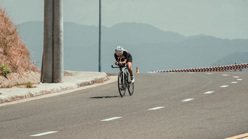 
A Cyclist on the Road