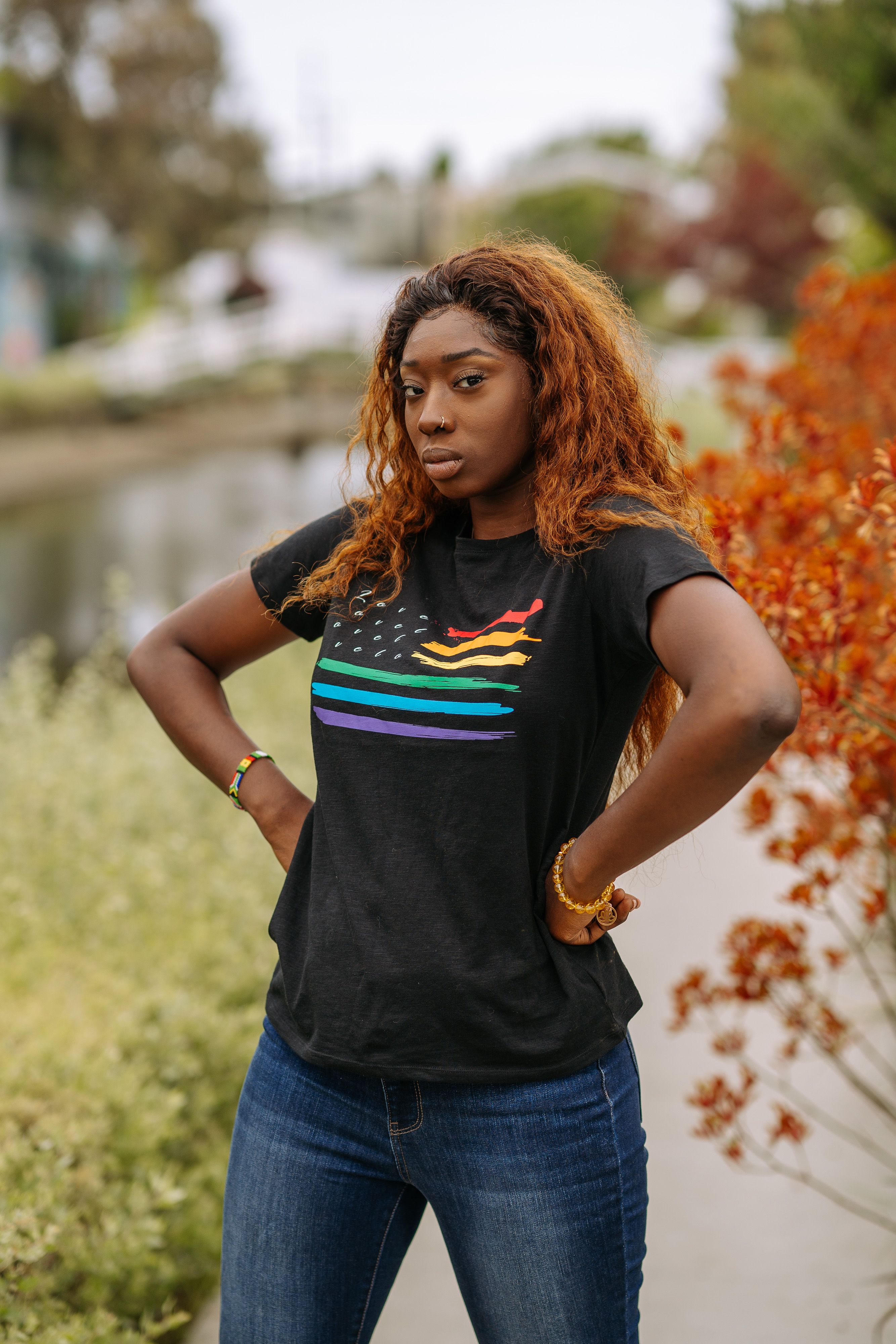 T-shirt Google Gay Pride Employé Taille M Femme - Message #prideforeveryone, Neuf Avec Défauts, Coton