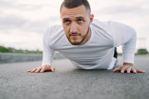 Man doing Core Exercises 