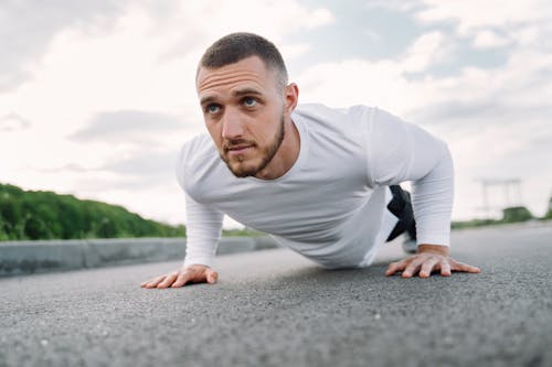 Man doing Core Exercises