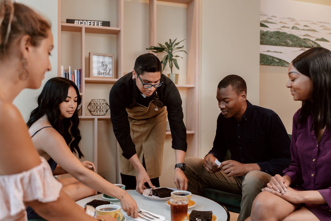 Community-focused coffee experience