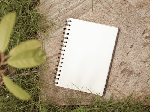 Notebook on Concrete Floor