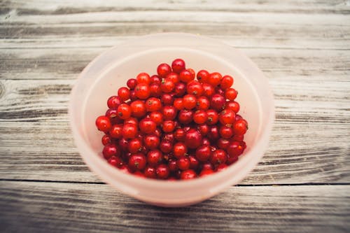 Red Round Fruits in a Bowl