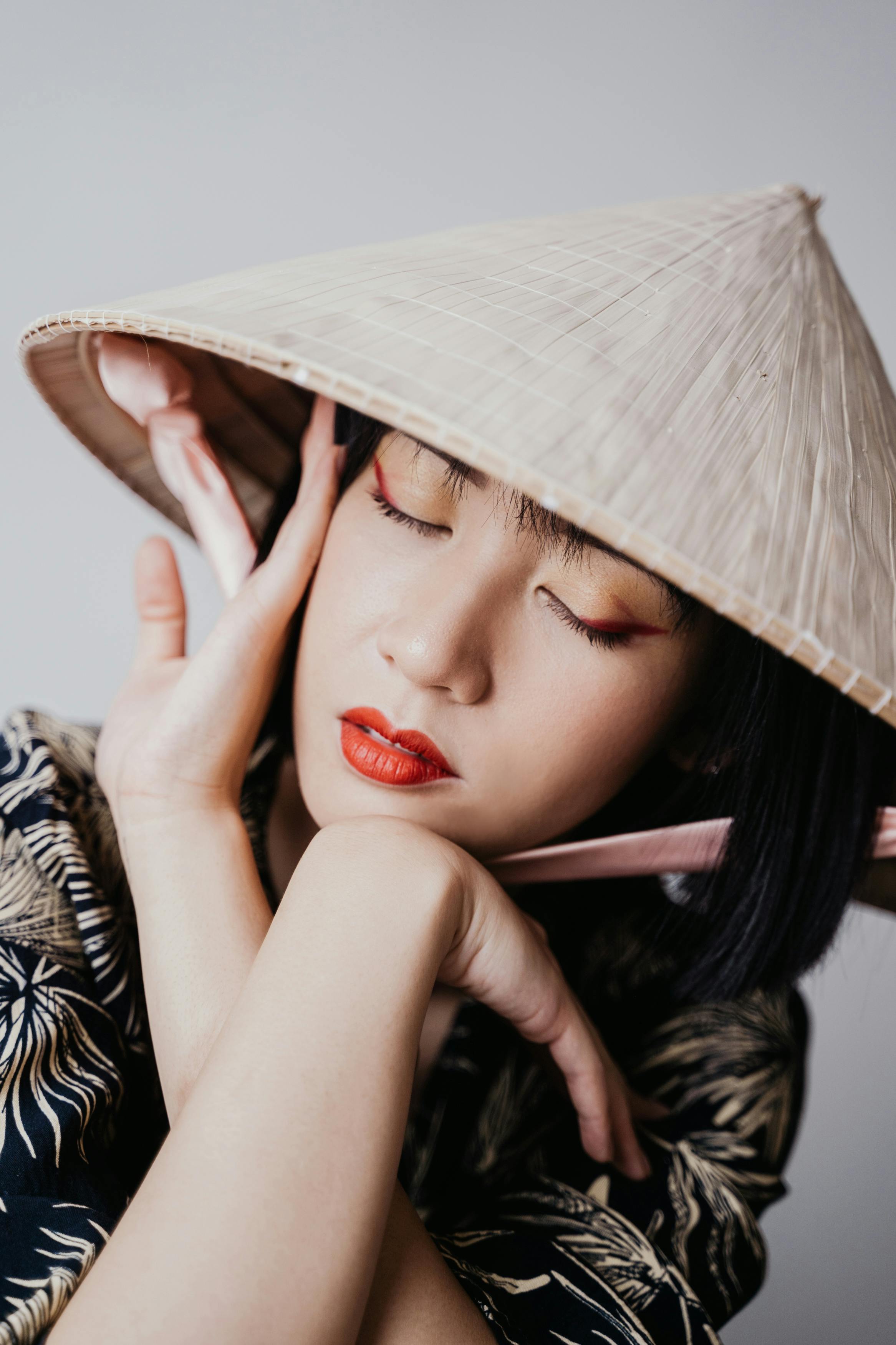 Brunette Woman with Hat · Free Stock Photo