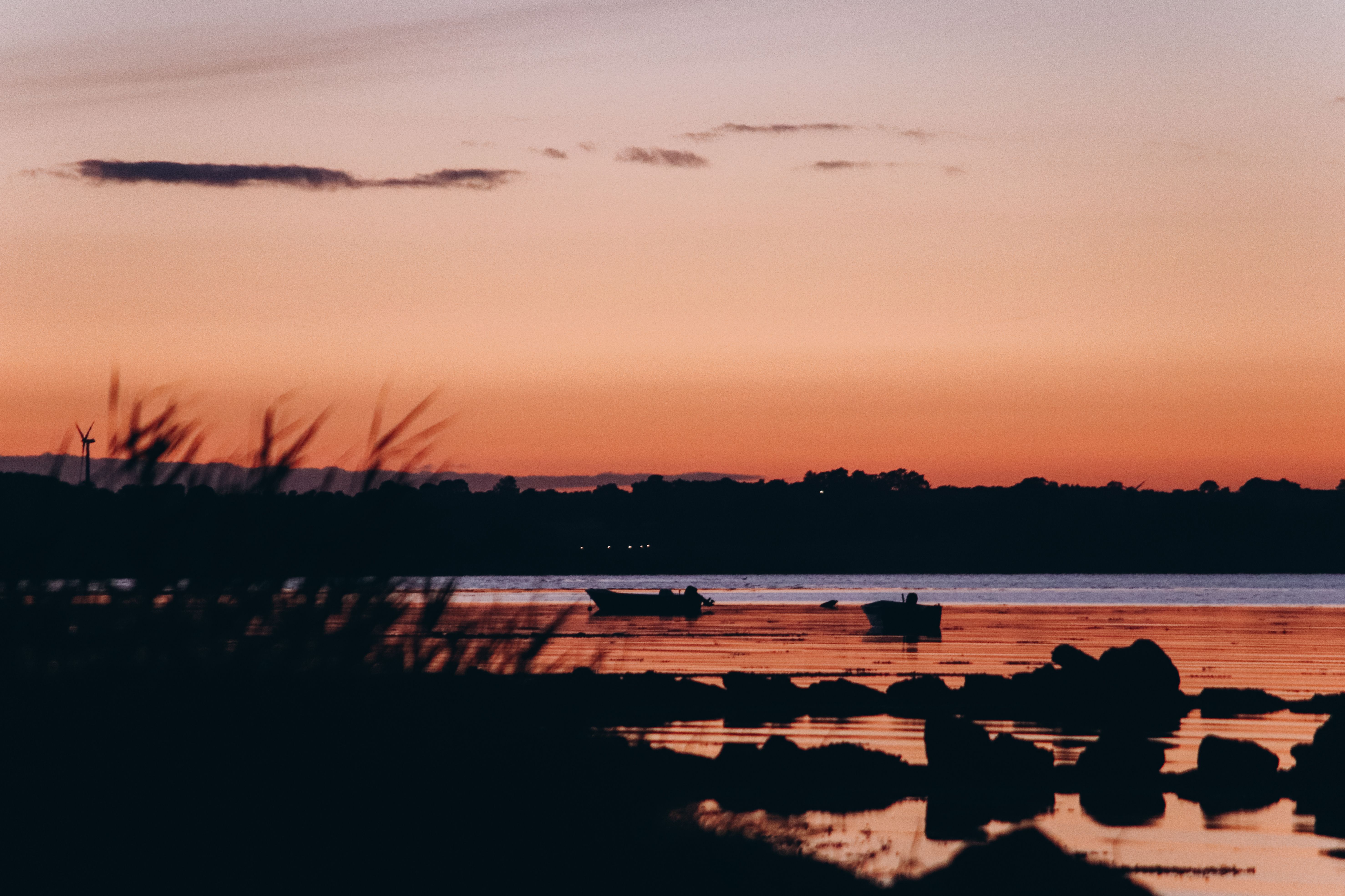 Boats on Lake at Dusk · Free Stock Photo