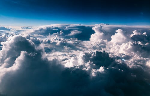 Free stock photo of above clouds, beautiful sky, blue