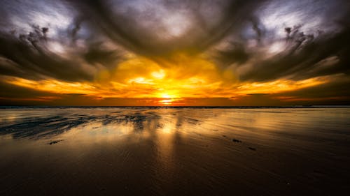 Бесплатное стоковое фото с безмятежный, берег моря, восход