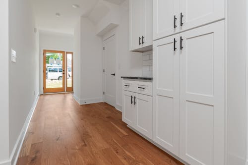 Free A White Wooden Cabinet Inside the House Stock Photo